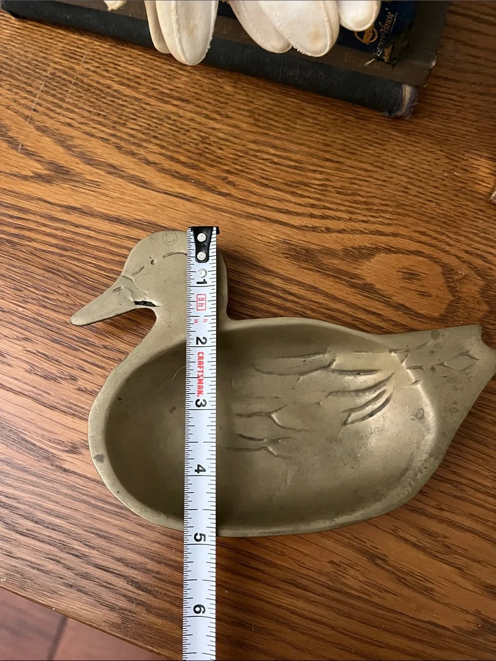Brass Duck-Shaped Decorative Tray